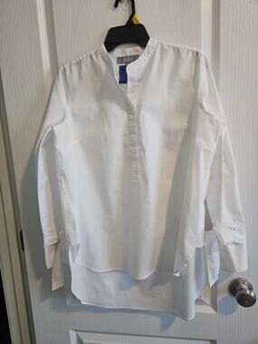 Marled Womens Long Sleeve Cotton Blouse